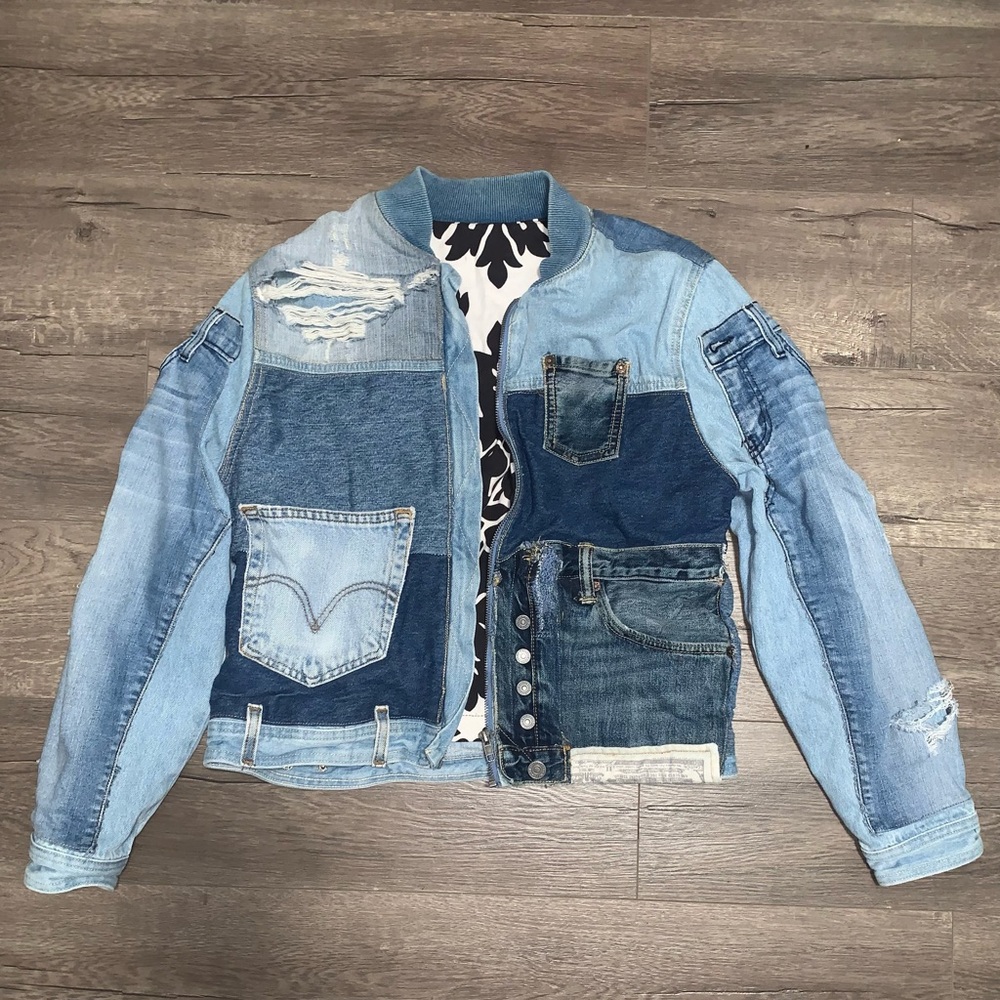 Recycled pieced Levi’s denim jacket